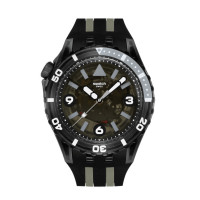 SWATCH Scubaqua Black Sea Nettle Two Tone Silicone Strap SSCU09B100